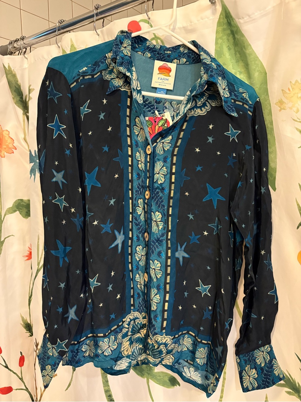Farm Rio Anthropologie shirt brand new with tags